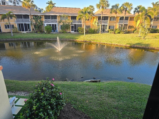 view of water feature