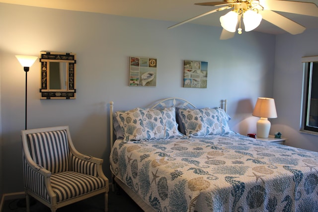 2400 S Ocean Dr Unit 1224, Fort Pierce, FL 34949 - bedroom featuring ceiling fan