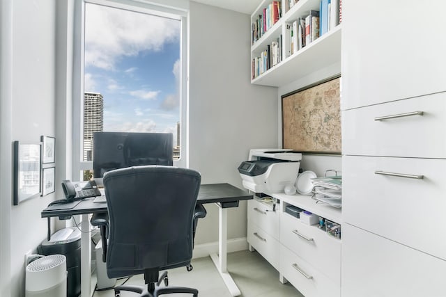 office with a wealth of natural light