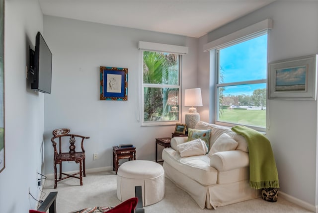 507 Resort Ln, Palm Beach Gardens, FL 33418 - living area featuring carpet flooring and baseboards
