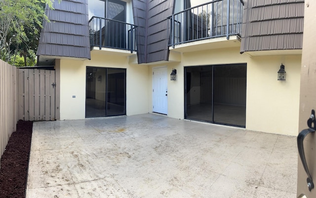 view of patio / terrace featuring a balcony