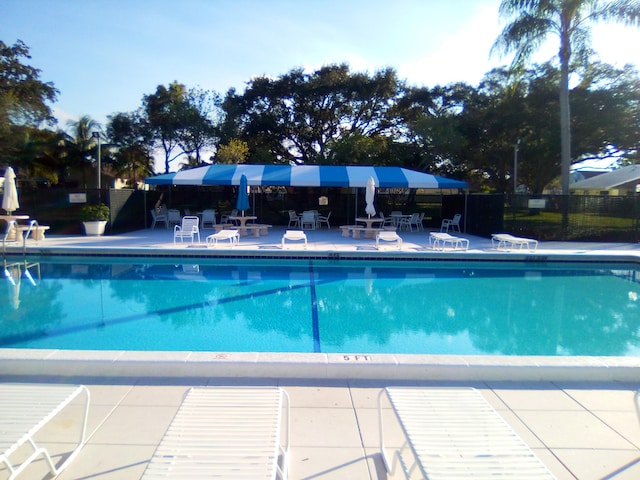 view of pool