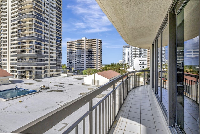 view of balcony