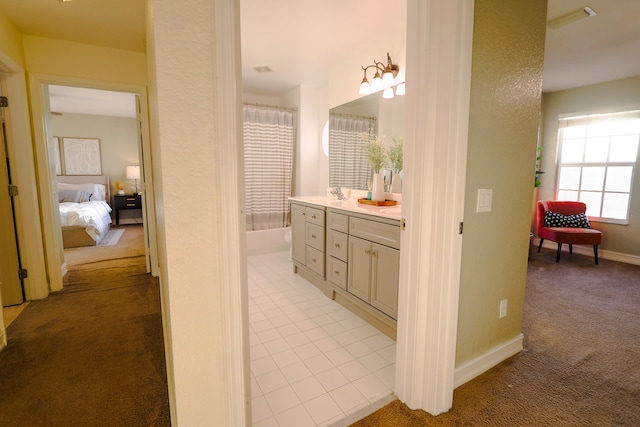 bathroom featuring vanity