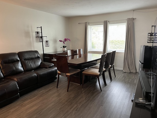 dining room featuring dark hardwood / wood-style floors