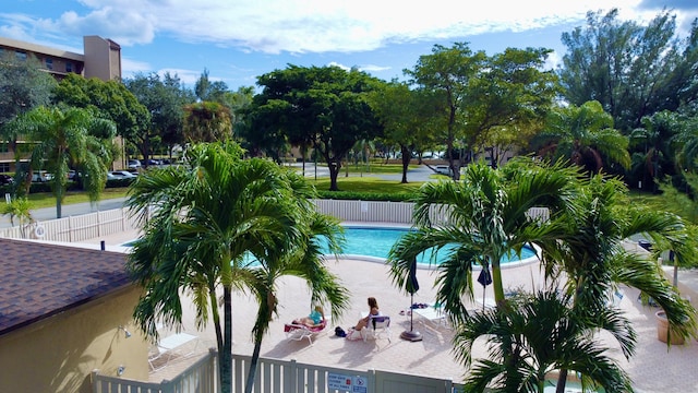 view of pool with a patio area