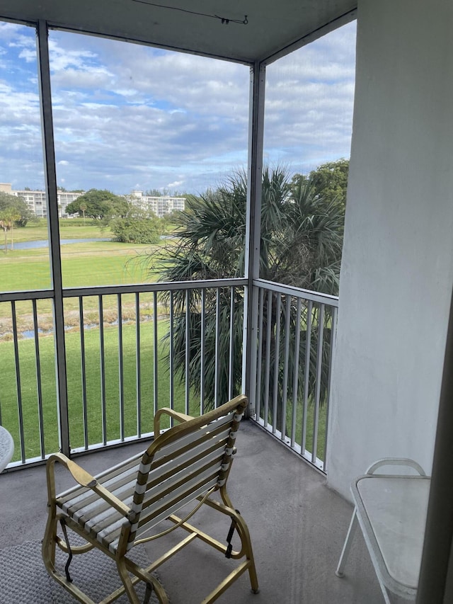 view of balcony