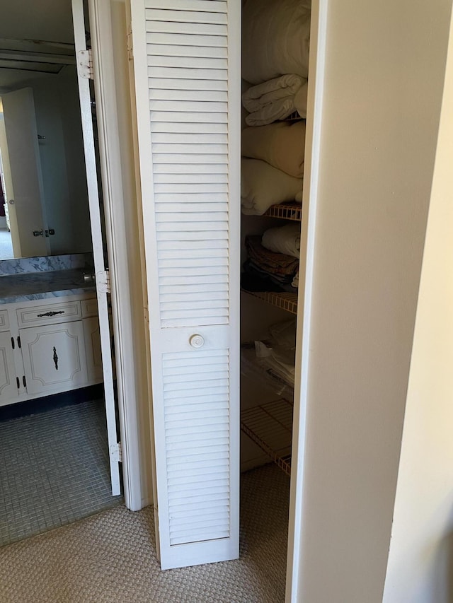 view of closet