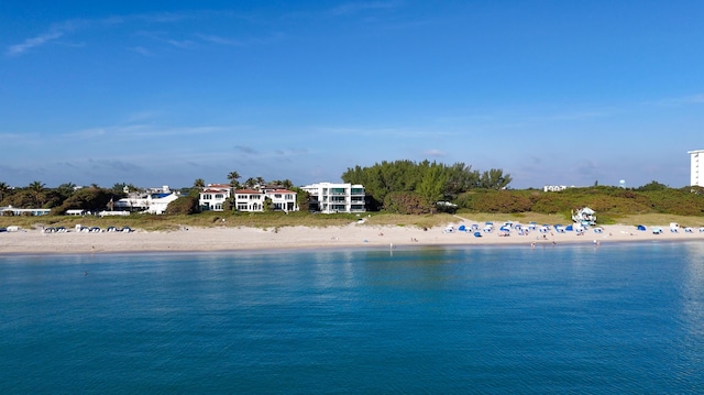 property view of water with a view of the beach