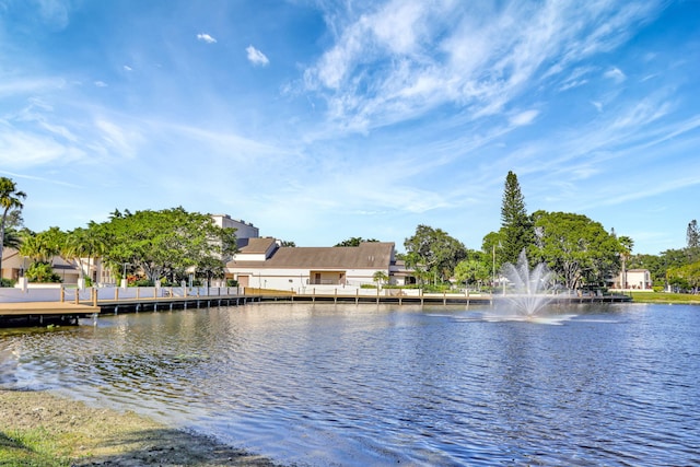 view of water feature