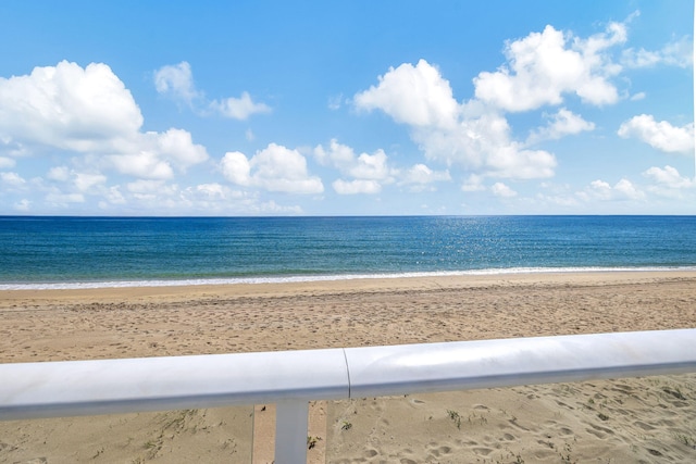 water view with a view of the beach