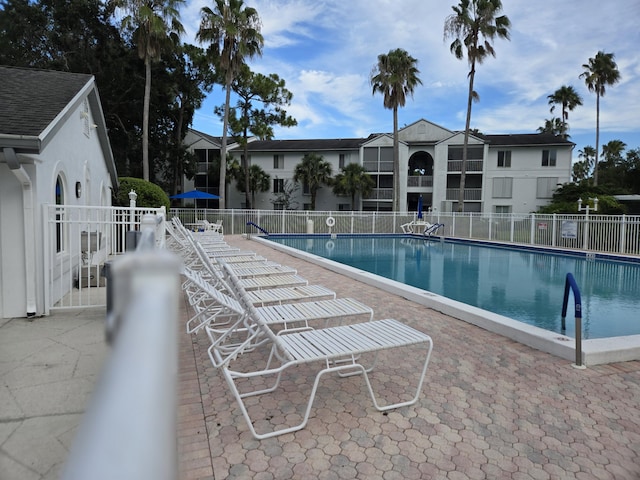 view of pool