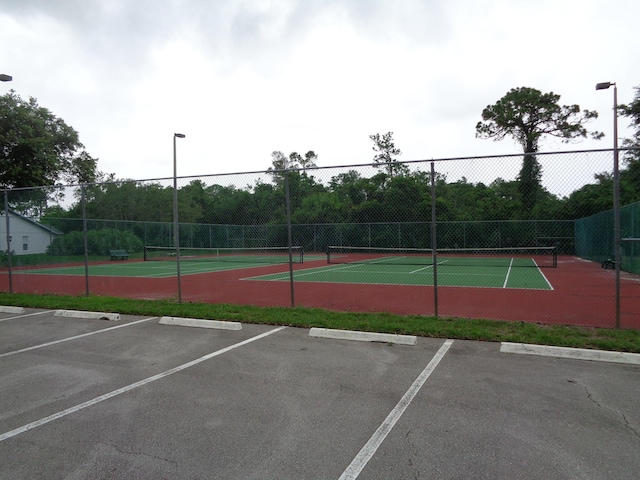 view of tennis court