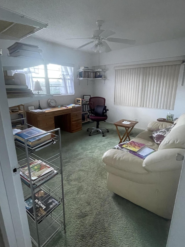 39 Suffolk A, Boca Raton, FL 33434 - carpeted office space with a ceiling fan