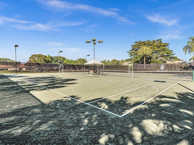 view of tennis court