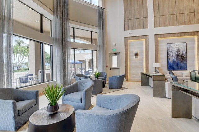 hall featuring tile patterned flooring