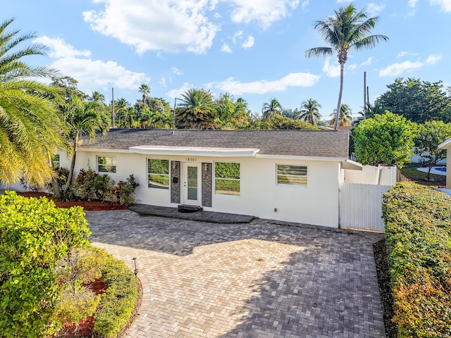 view of front of home