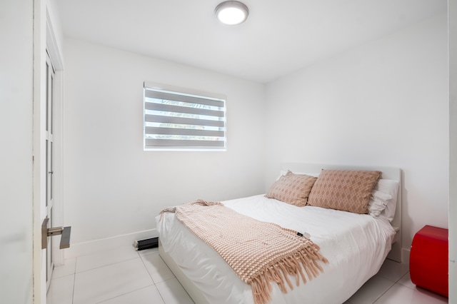 view of tiled bedroom