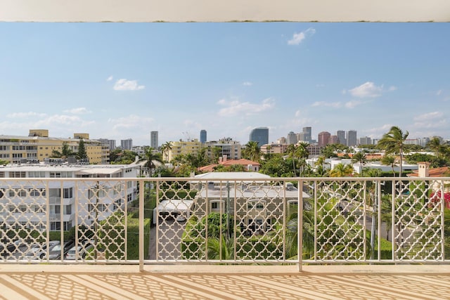 view of balcony