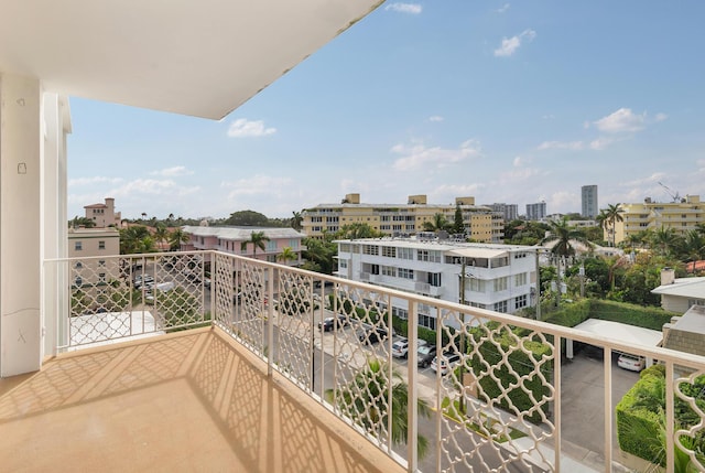 view of balcony