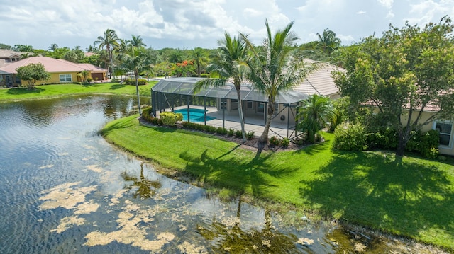 view of water feature