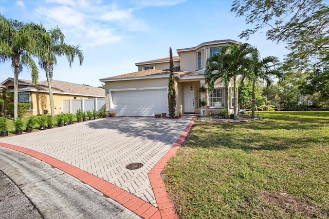 view of front of house featuring a front yard