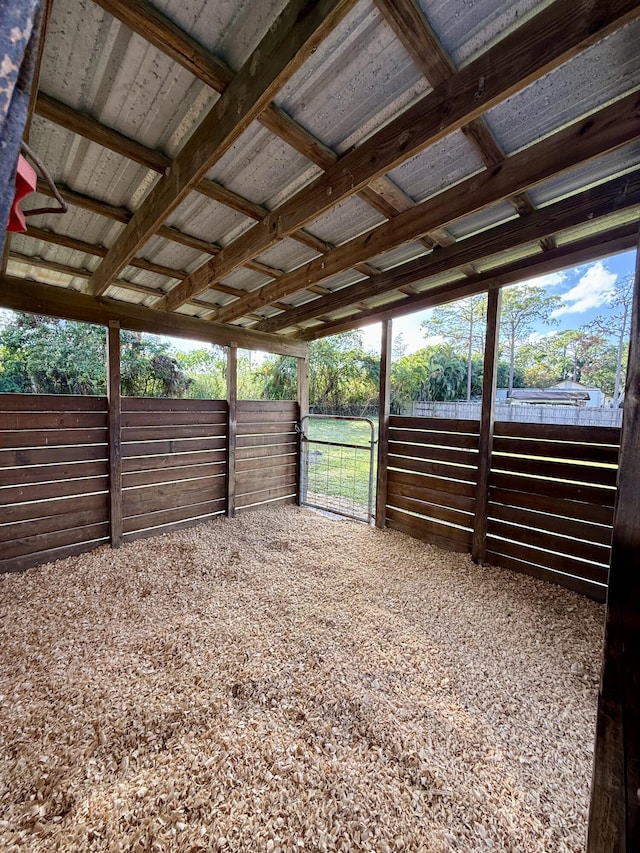 view of horse barn