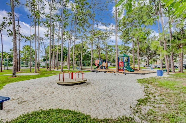 view of jungle gym