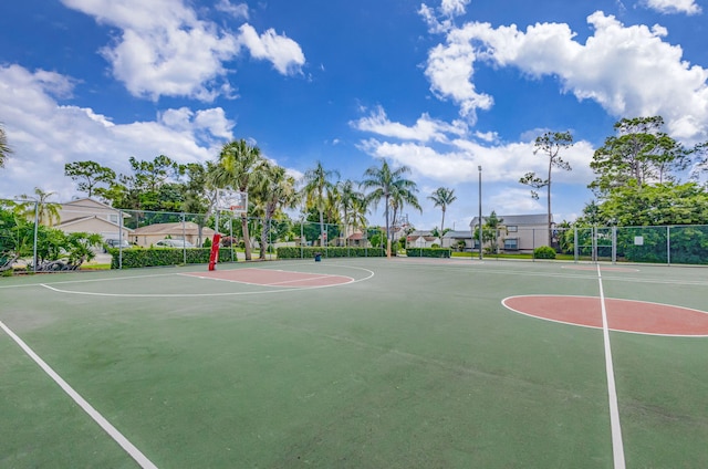 view of basketball court