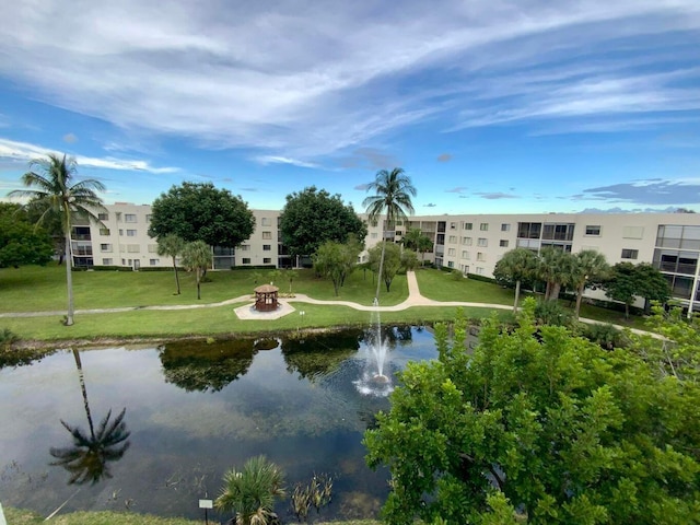 view of water feature