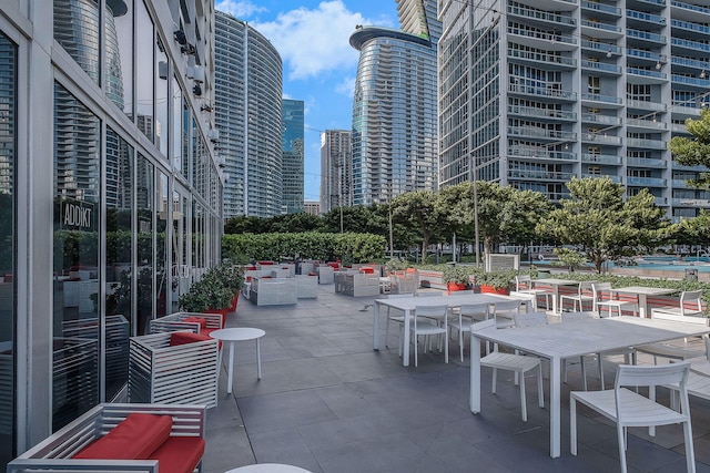 view of patio / terrace featuring an outdoor hangout area