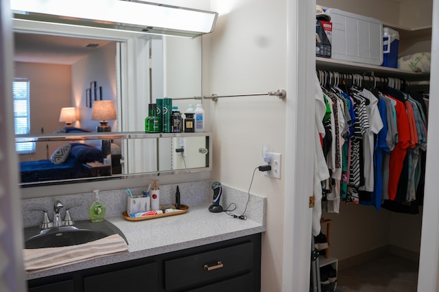 bathroom featuring vanity