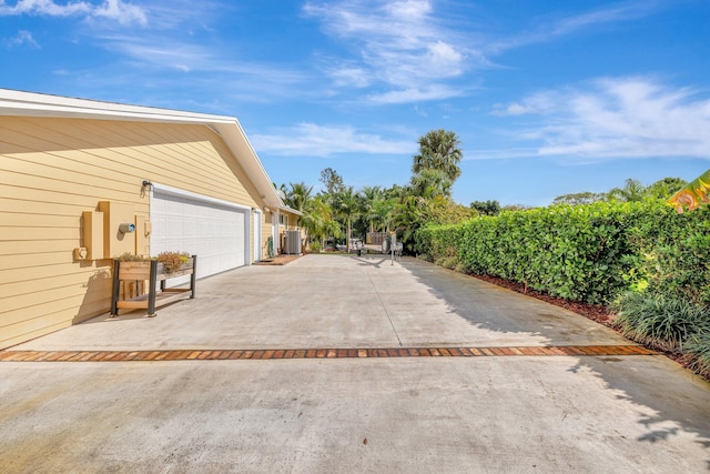 view of patio featuring central AC