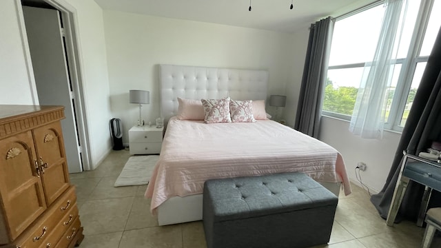 view of tiled bedroom