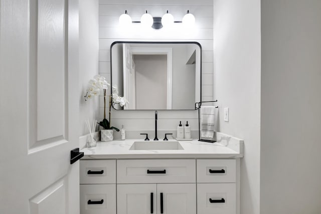 bathroom with vanity