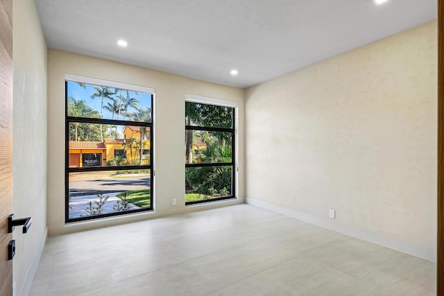 empty room with a wealth of natural light