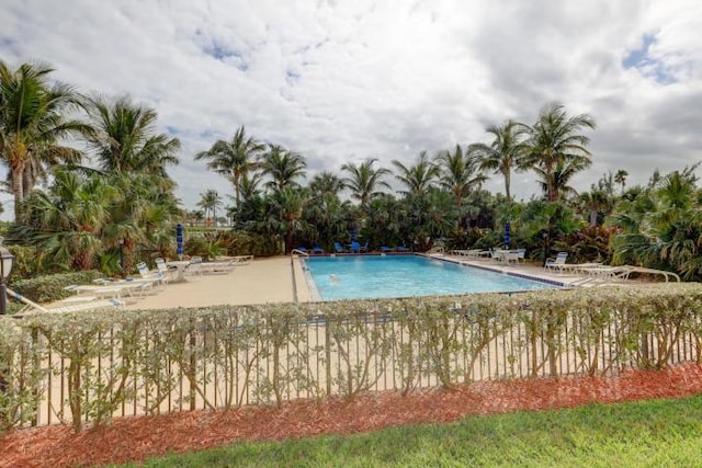 view of pool with a patio