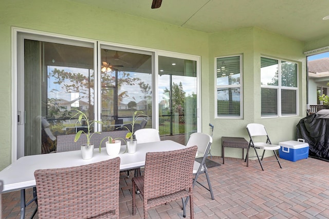 view of sunroom / solarium