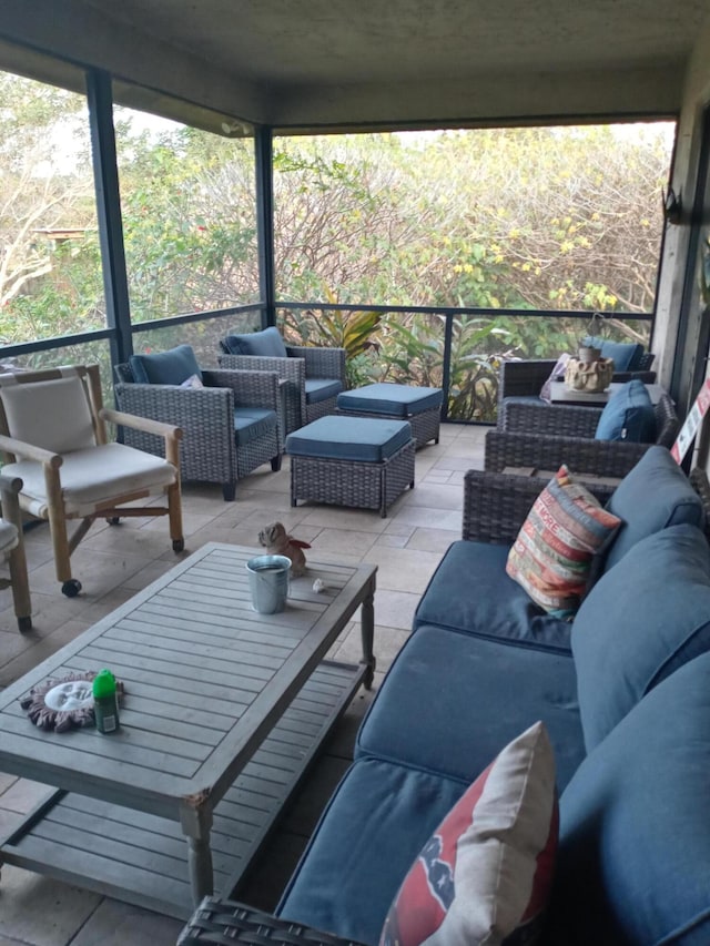 view of patio / terrace with an outdoor hangout area