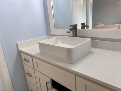 bathroom with vanity