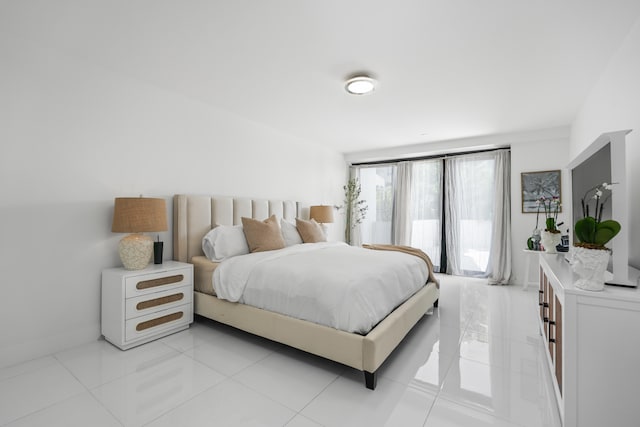 view of tiled bedroom