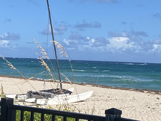 water view featuring a view of the beach