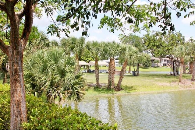 view of water feature