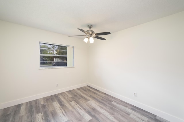 unfurnished room featuring light hardwood / wood-style flooring