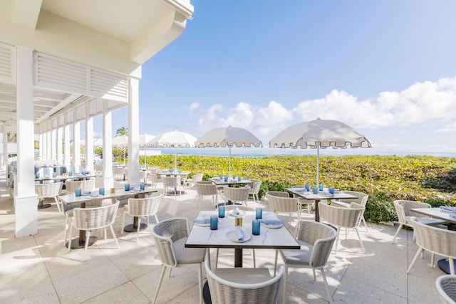 view of patio / terrace featuring outdoor dining space