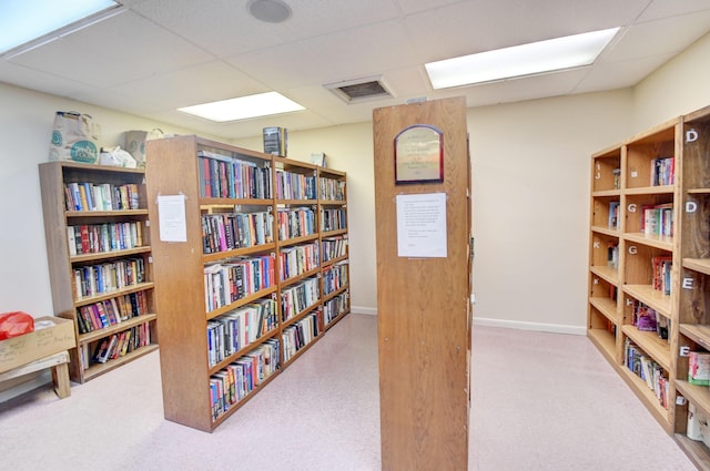 interior space featuring a paneled ceiling