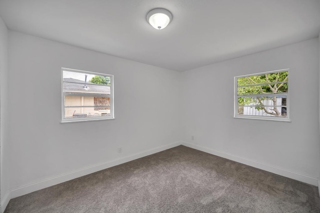 view of carpeted empty room