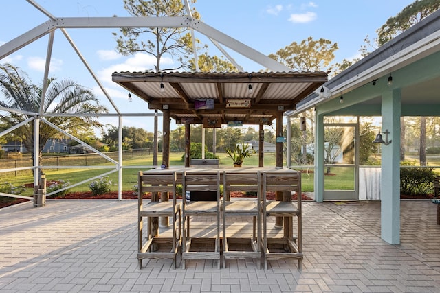 view of sunroom / solarium