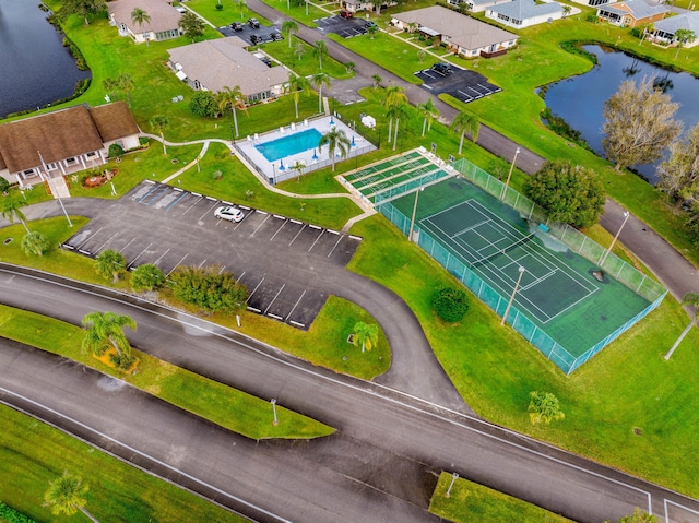 430 Paurotis Ln, Fort Pierce, FL 34982 - birds eye view of property with a water view and a residential view