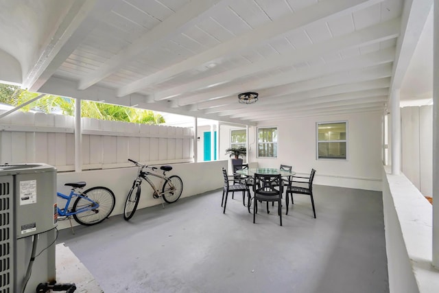 view of patio / terrace featuring cooling unit